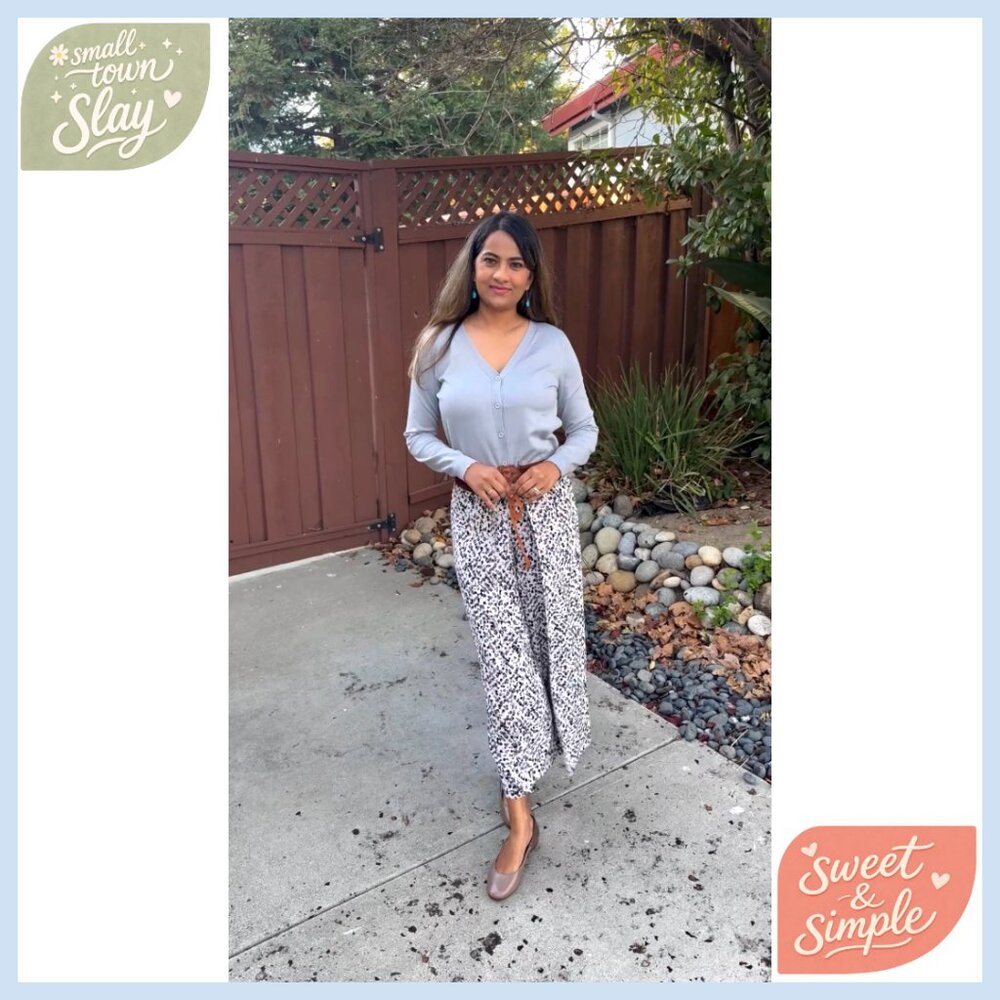 Cropped Long Sleeve Cardigan Open Front Button Down V Neck Sweater - Picture 7 of 7